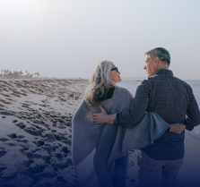 Photo of a couple on a beach